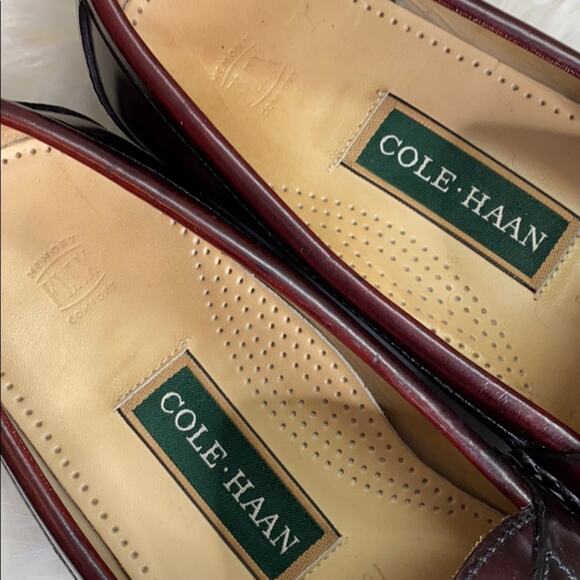 Cole Haan Leather Burgundy Maroon Loafers 10C